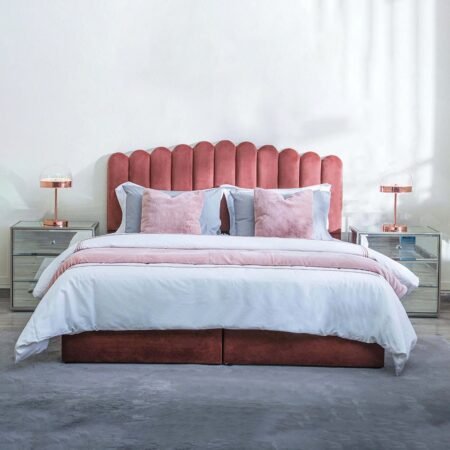 Stinson Bed Star Home Furniture Super King Velvet Bed