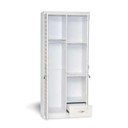 Cordova 2-Door Wooden Wardrobe - White Star Home Furniture