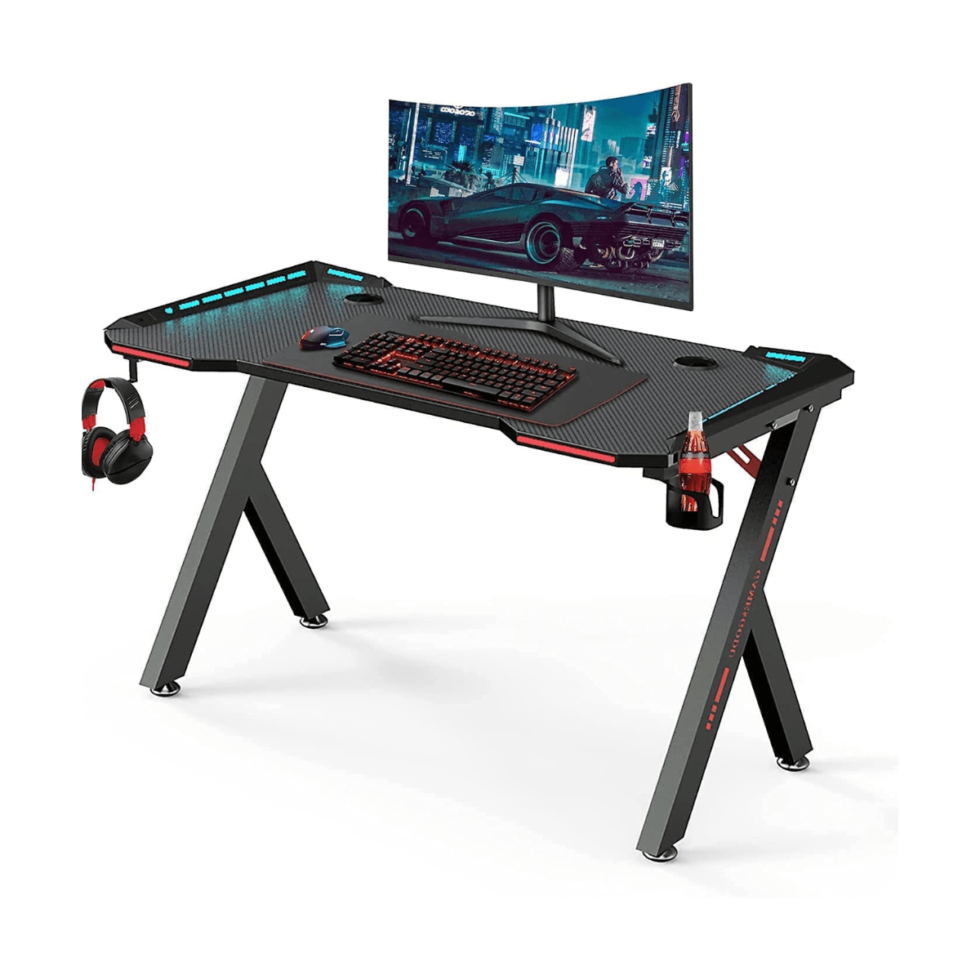 Mariposa Gaming Desk RGB Y-Shaped - Black Star Home Furniture