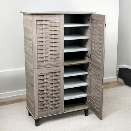 Salacia 4-Door Shoe Cabinet – Sonoma Oak Star Home Furniture