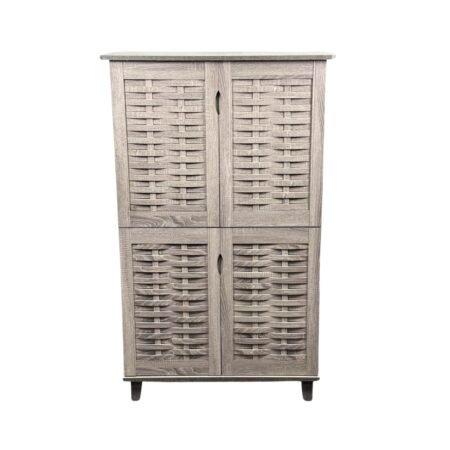 Salacia 4-Door Shoe Cabinet – Sonoma Oak Star Home Furniture