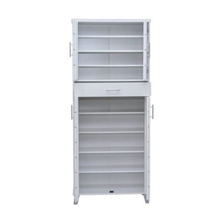 4-Door Shoe Cabinet & Racks – Super White - Star Home Furniture