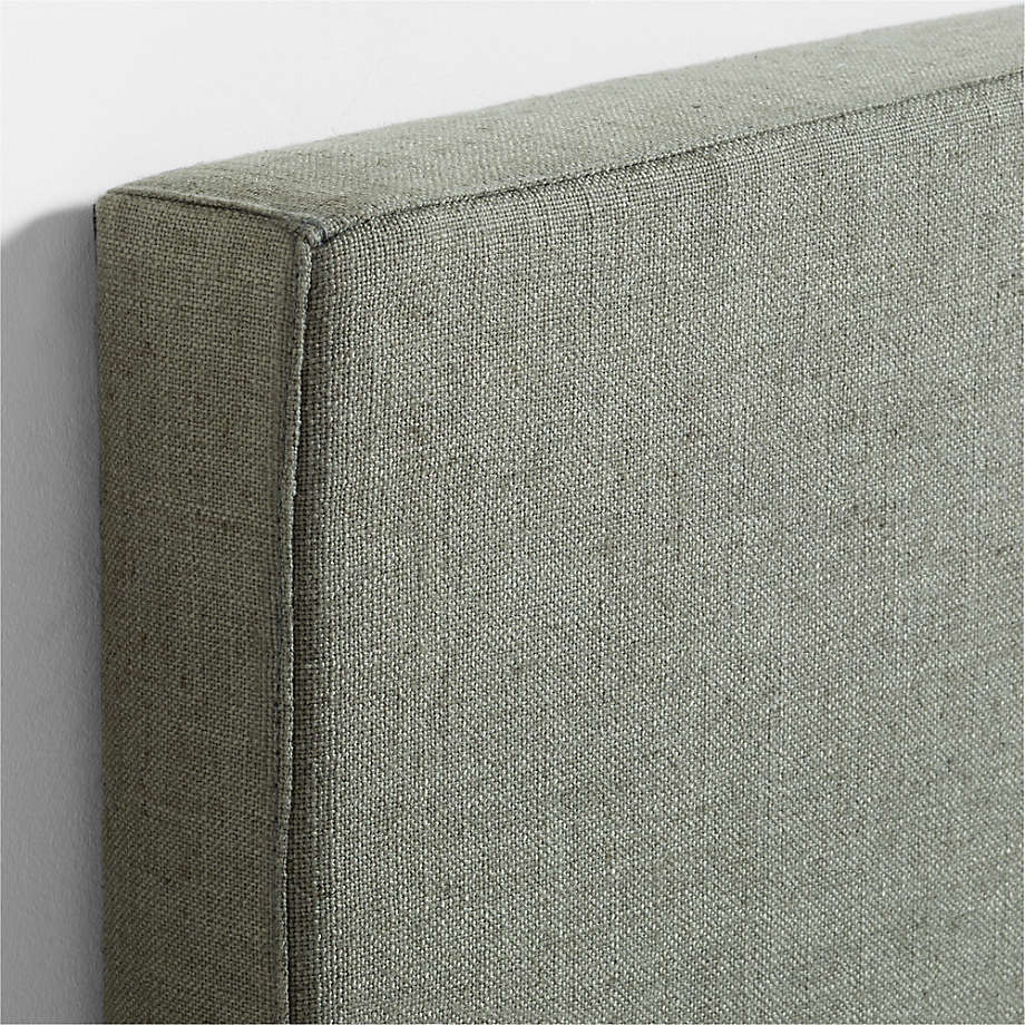 Square Wall-Mounted Headboard Linen Twin Bed - Star Home Furniture