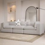 Hudson 4-Seater Large Boucle Sofa - Beige