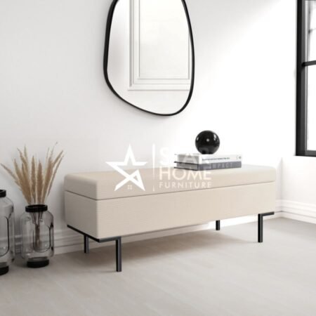 Roman Corduroy Ottoman Hallway Bench with Storage - SHF