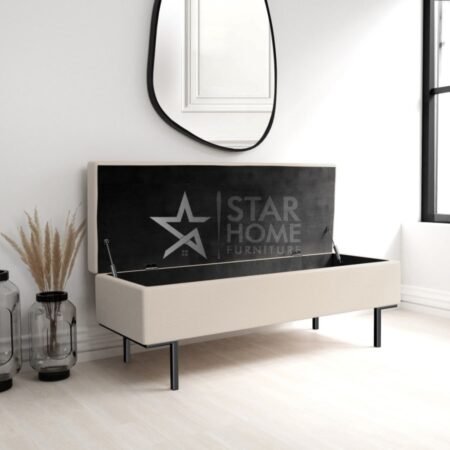 Roman Corduroy Ottoman Hallway Bench with Storage - SHF